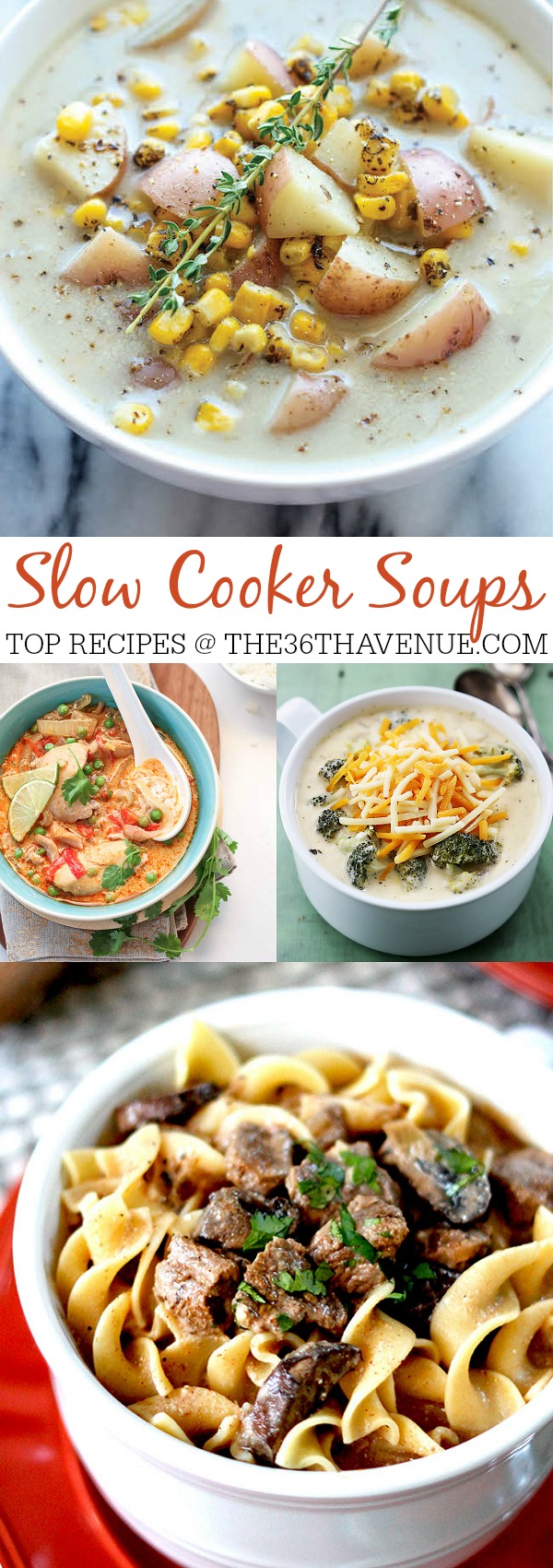 Slow Cooker Soup Recipes - Enjoy these easy and delicious soup recipes at The36thAvenue. Pin it now and make them later. 