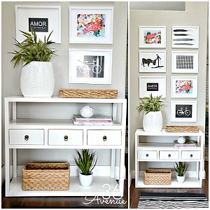 Entryway Decor and Free Printables at the36thavenue.com