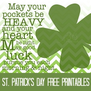 St. Patrick's Day Free Printables at the36thavenue.com