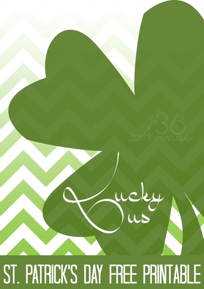 St. Patricks Day Printable at the36thavenue.com