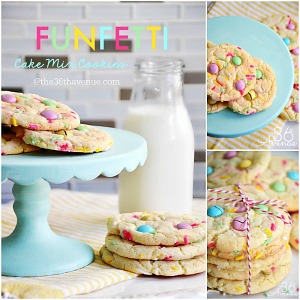 Cookie Recipes – Funfetti Cake Mix Cookies