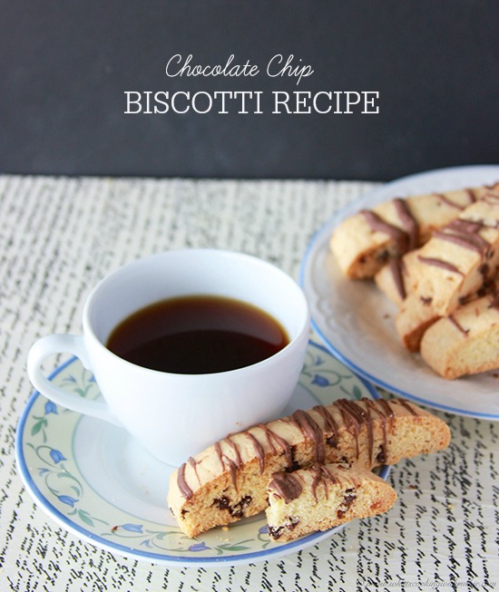 Chocolate Chip Biscotti by www.cookingwithruthie.com is a delicious spin off the classic Italian Cookie!