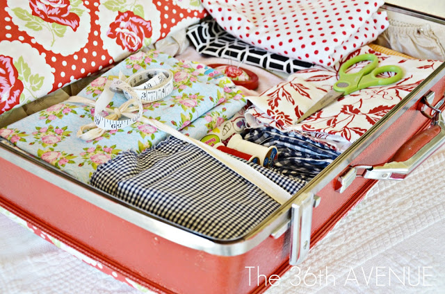 DIY - Crafts : Decoupage Suitcase  Tutorial at the36thavenue.com Pin it now and make it later!