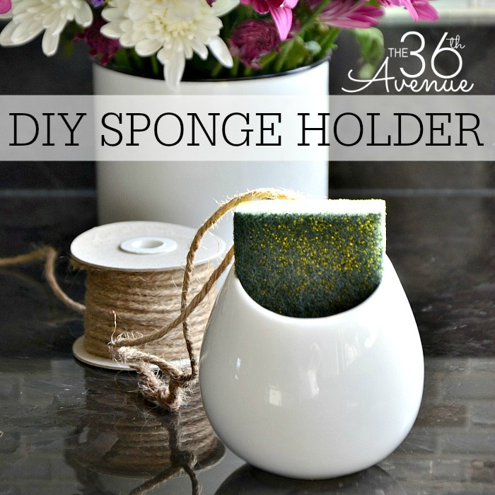 DIY Home Project - DIY Sponge Holder Tutorial at the36thavenue.com 