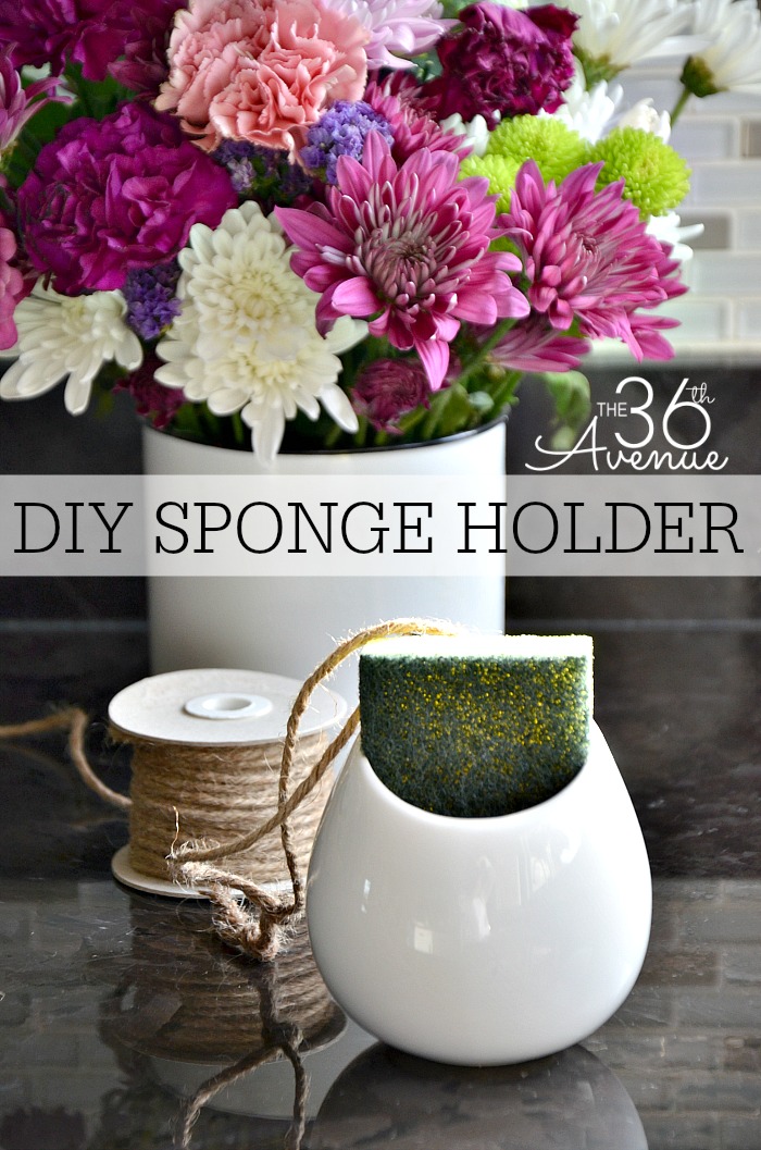 DIY Home Project - DIY Sponge Holder Tutorial at the36thavenue.com 