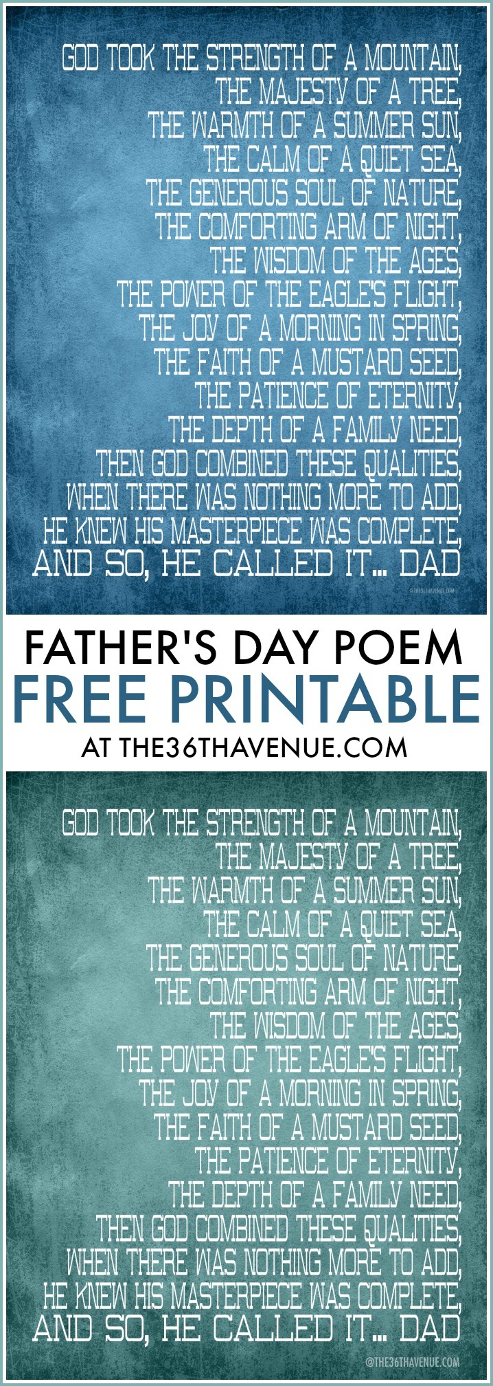 Father's Day Free Printables at the36thavenue.com
