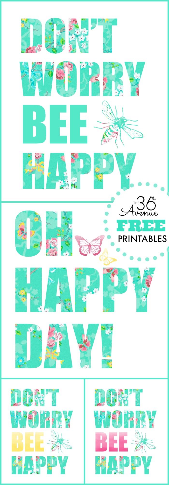 Free Printables - More colors at the36thavenue.com ...Pin it NOW and print them later!