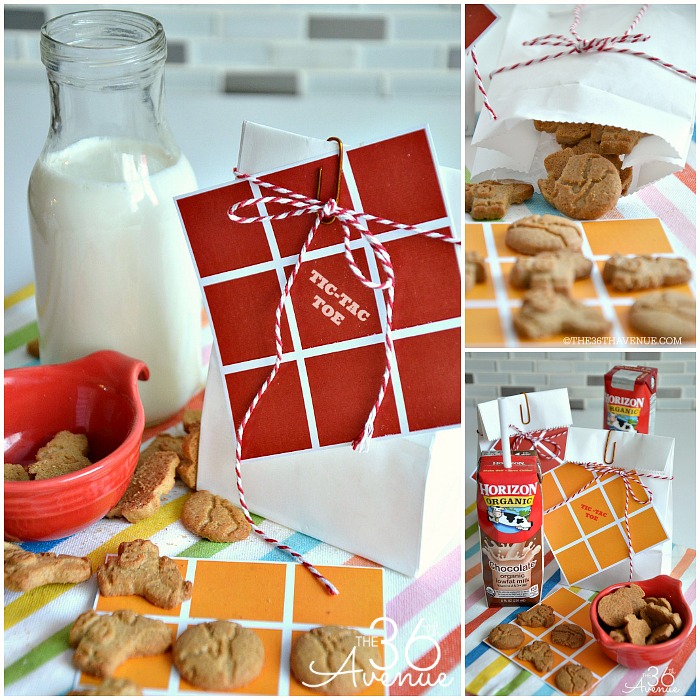 Easy Snack - Tic Tac Toe Bag Snacks and Printable at the36thavenue.com