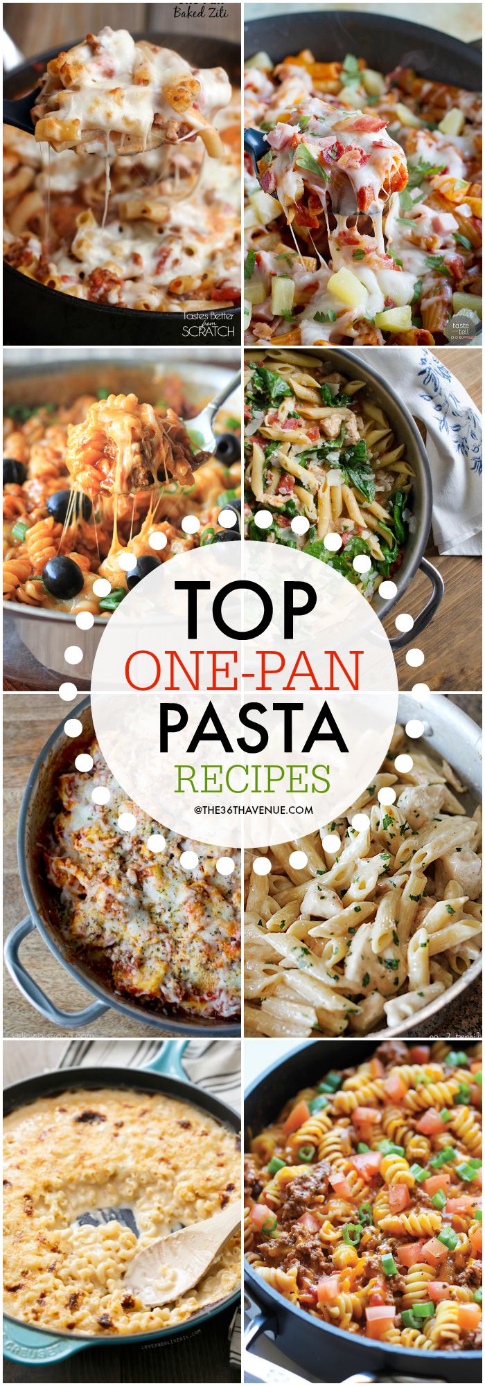 One Pan Pasta Recipes at the36thavenue.com PIN IT NOW AND MAKE THEM LATER!