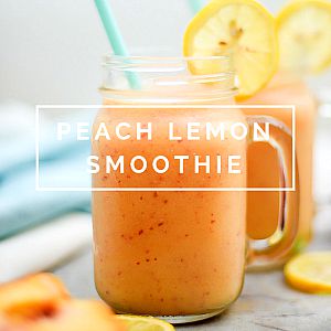 PEACH LEMON SMOOTHIE Recipe by placeofmytaste.com