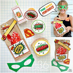 Back to School Lunch Idea and FREE PRINTABLES at the36thavenue.com Super cute for kids and teachers!