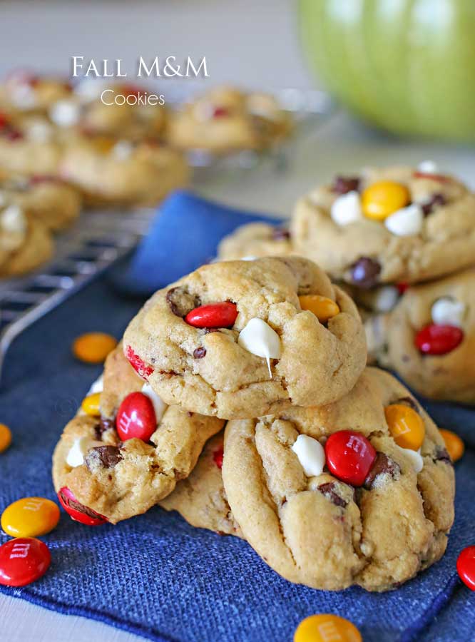M&M Cookie Recipe - If you love delicious, buttery chocolate chip cookies, this is going to be your new favorite recipe. These homemade chocolate chip cookies are thick & chewy. You know the perfect cookie - slightly crisp on the outside & moist & soft on the inside!