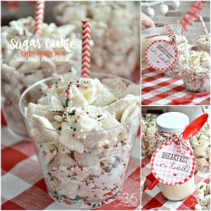 Sugar Cookie Party Mix and Printable