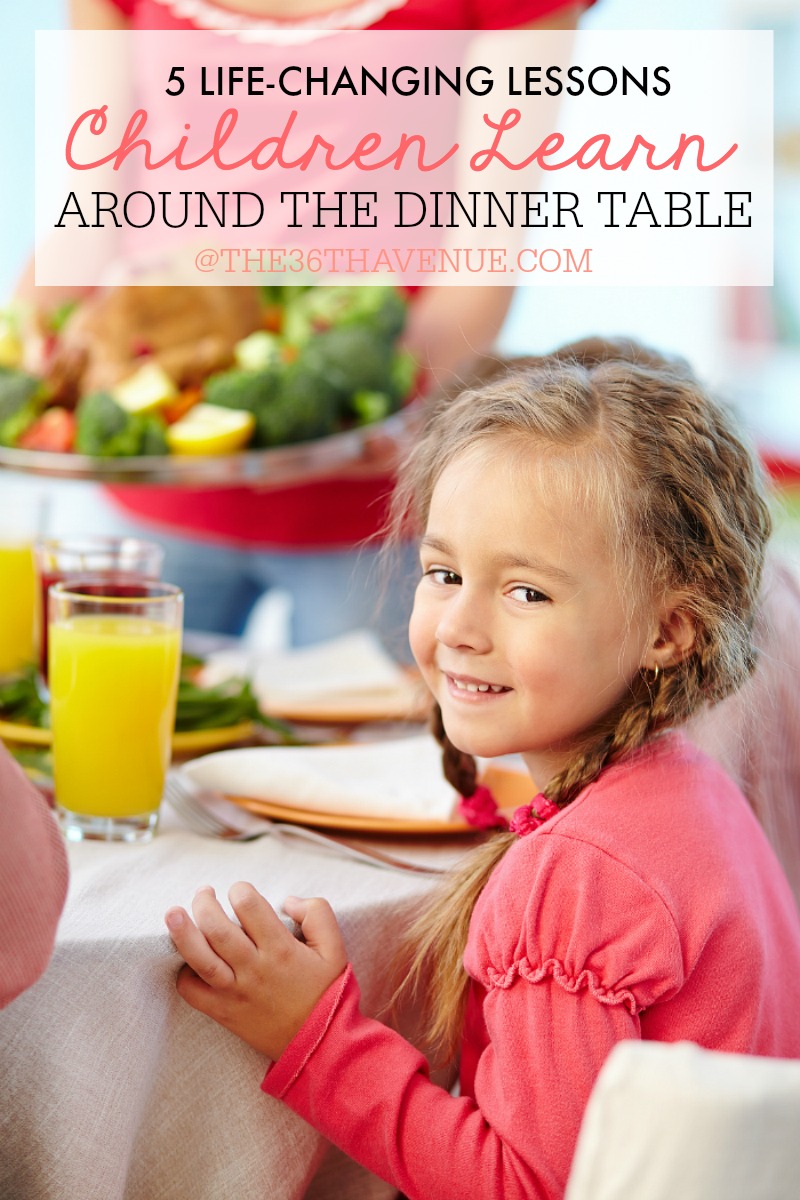 Kids and Parenting - Five Life Changing Lessons Children Learn at Dinner Time! These post is adorable... Must read!