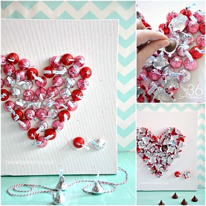 Valentine Gift Idea - Heart Valentine Canvas at the36thavenue.com
