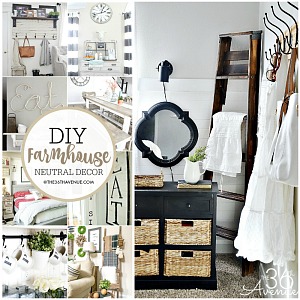 Farmhouse DIY Decor Ideas - Over 100 DIY Farmhouse Home Decor Ideas that are perfect to give your own home the charming and classic style of country living with a modern touch!