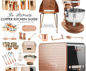 Copper Kitchen Decor - These is the Ultimate Copper Kitchen Guide. Everything you need to give your kitchen a fresh, trendy, and gorgeous new look! If you like gold rose tones you are going to love this!
