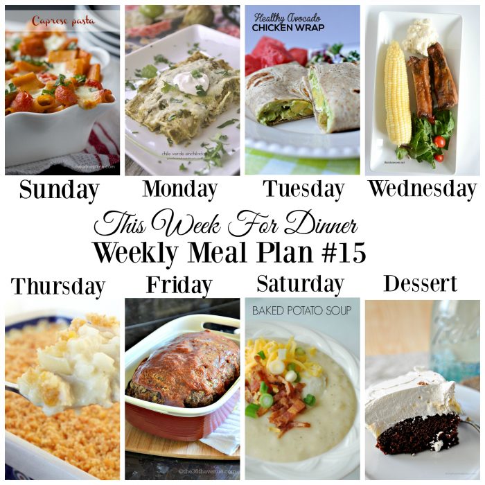 Weekly Meal Plan - Delicious recipes for the entire week!