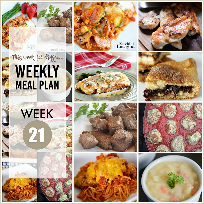 Weekly Meal Plan – Week 21