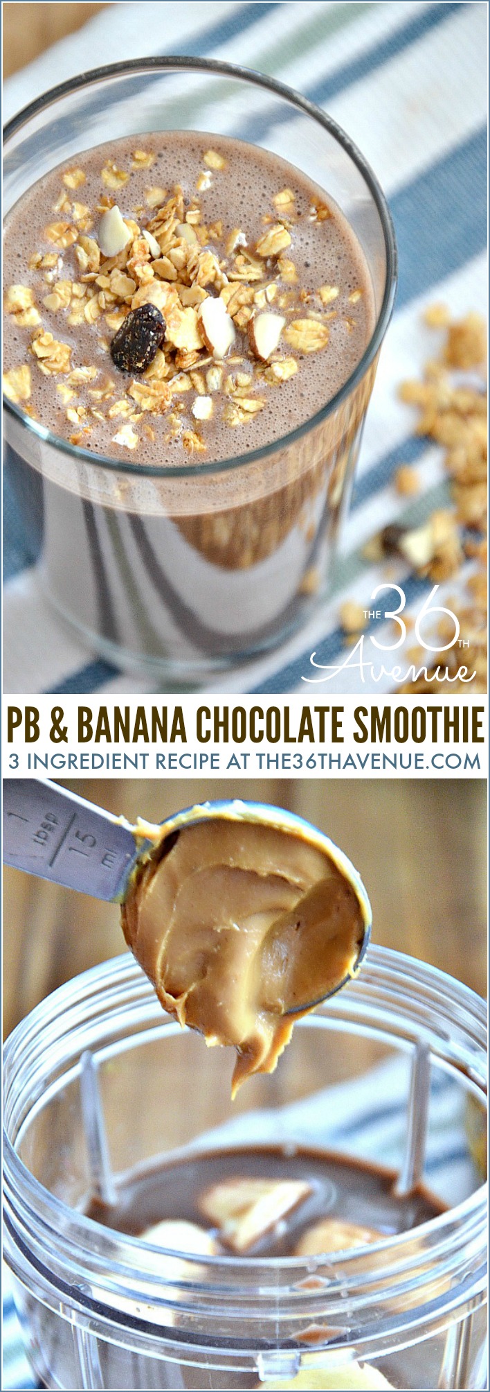 PB Banana Chocolate Smoothie