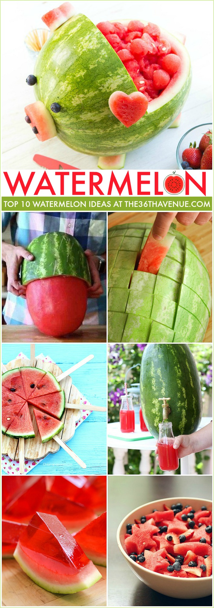 Top 10 Watermelon Ideas the36thavenue.com