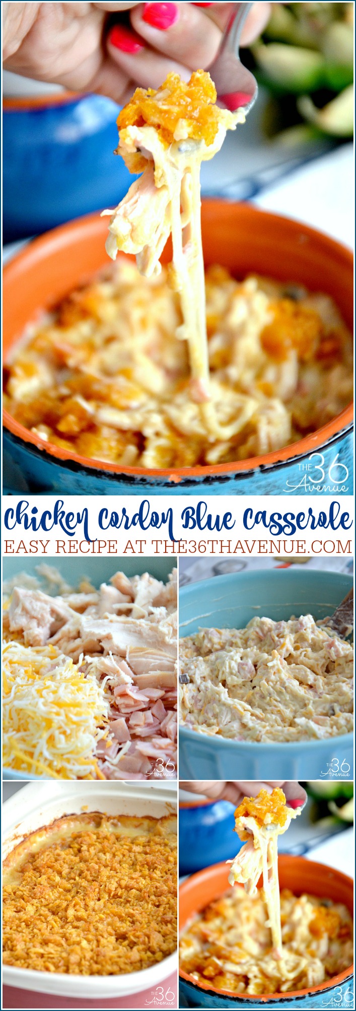 Chicken Cordon Bleu Recipe at the36thavenue.com