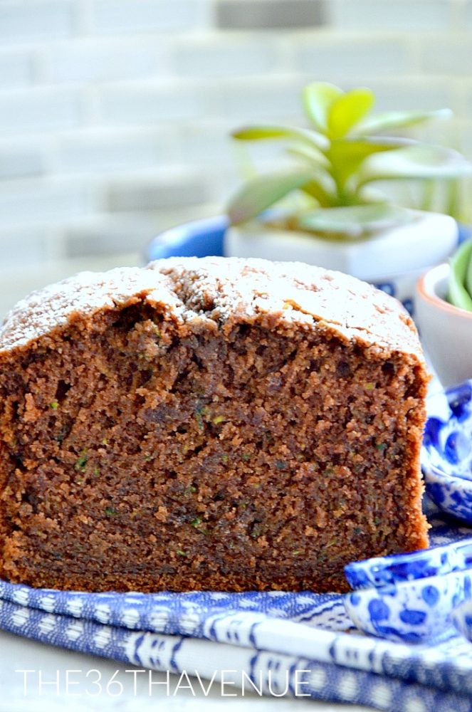 Zucchini Bread just got better with a bit of cocoa! The first time I tried this easy bread recipe I was surprised by how much my family loved this bread that has the yummy texture of a pound cake.