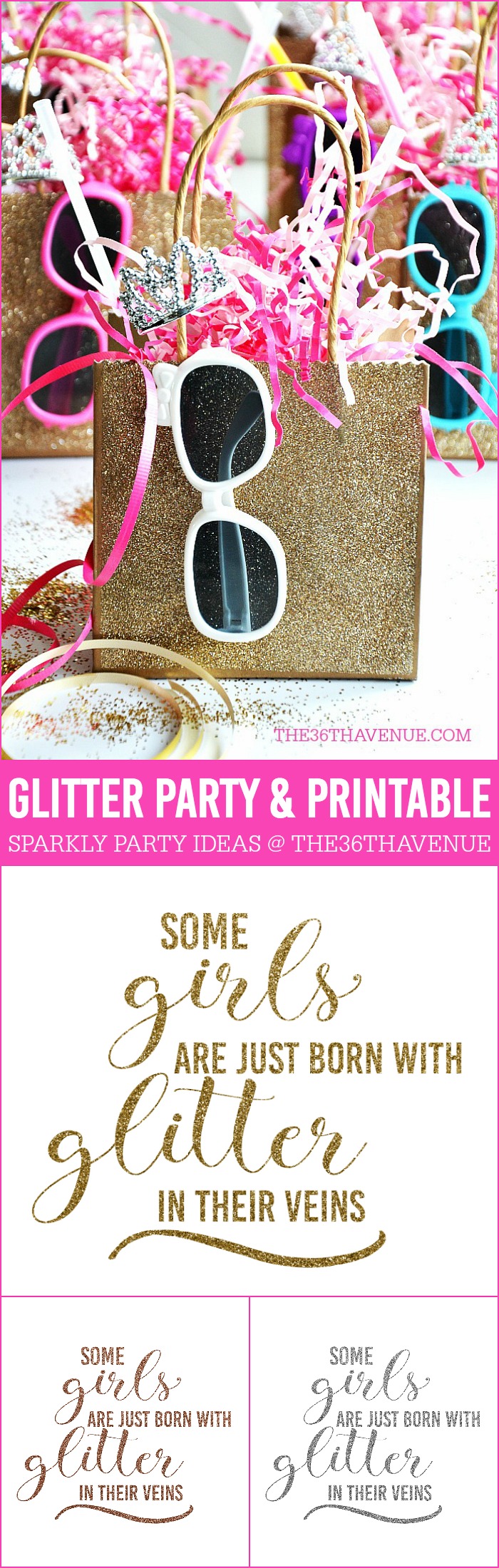 Glitter Party Ideas - These cute ideas are perfect for birthday parties!