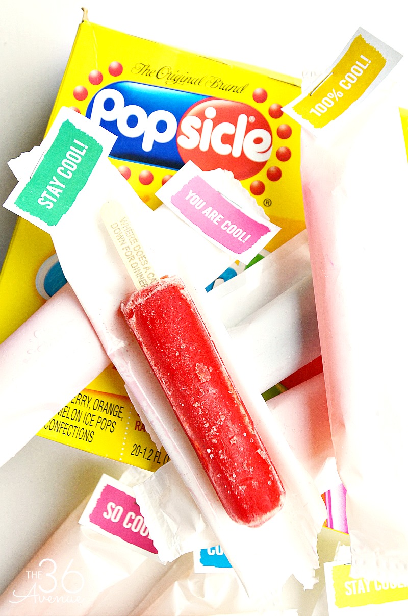 Turn a popsicle box into a refreshing Chill Out Station with these fun printables. Such a cool idea for pool and birthday parties. #OriginalPopsicle