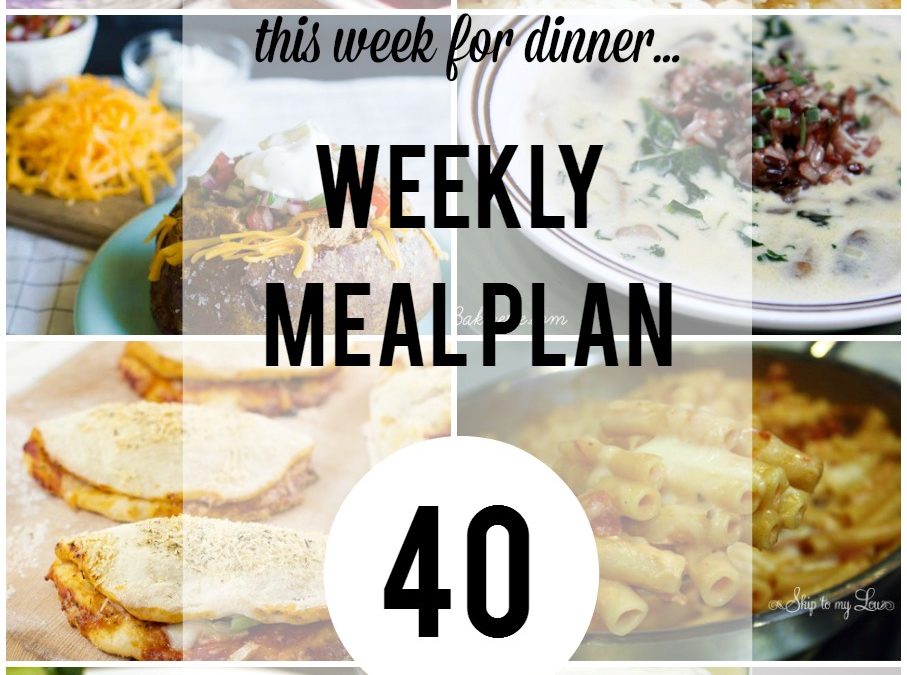 Weekly Meal Plan – Week 40