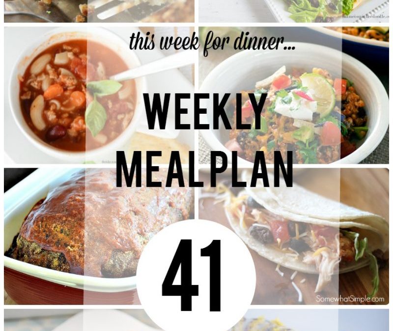 Weekly Meal Plan – Week 41