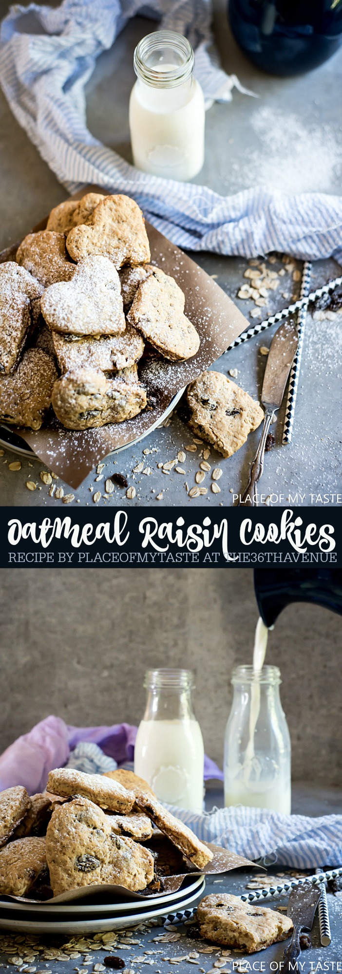 Oatmeal Cookies - This Oatmeal Raisin Cookie Recipe is delicious and perfect for dessert or snacks. 