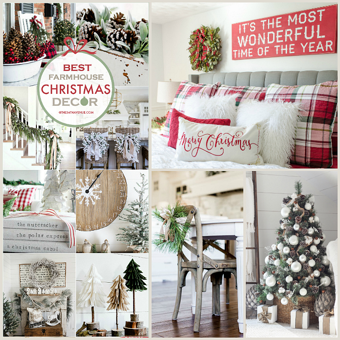 Farmhouse Christmas Decor Ideas. Beautiful Christmas decorations for your home. 
