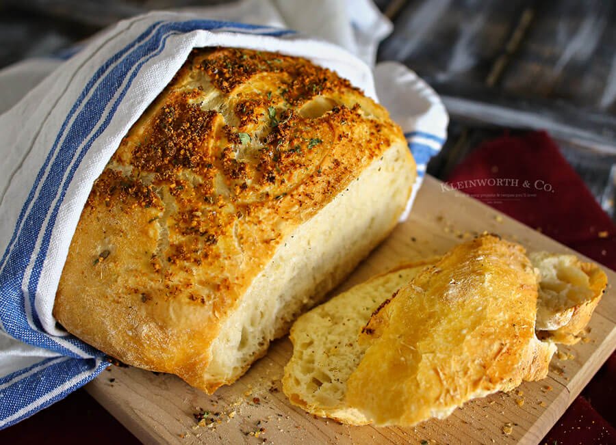 Crusty Italian Parmesan Bread Recipe