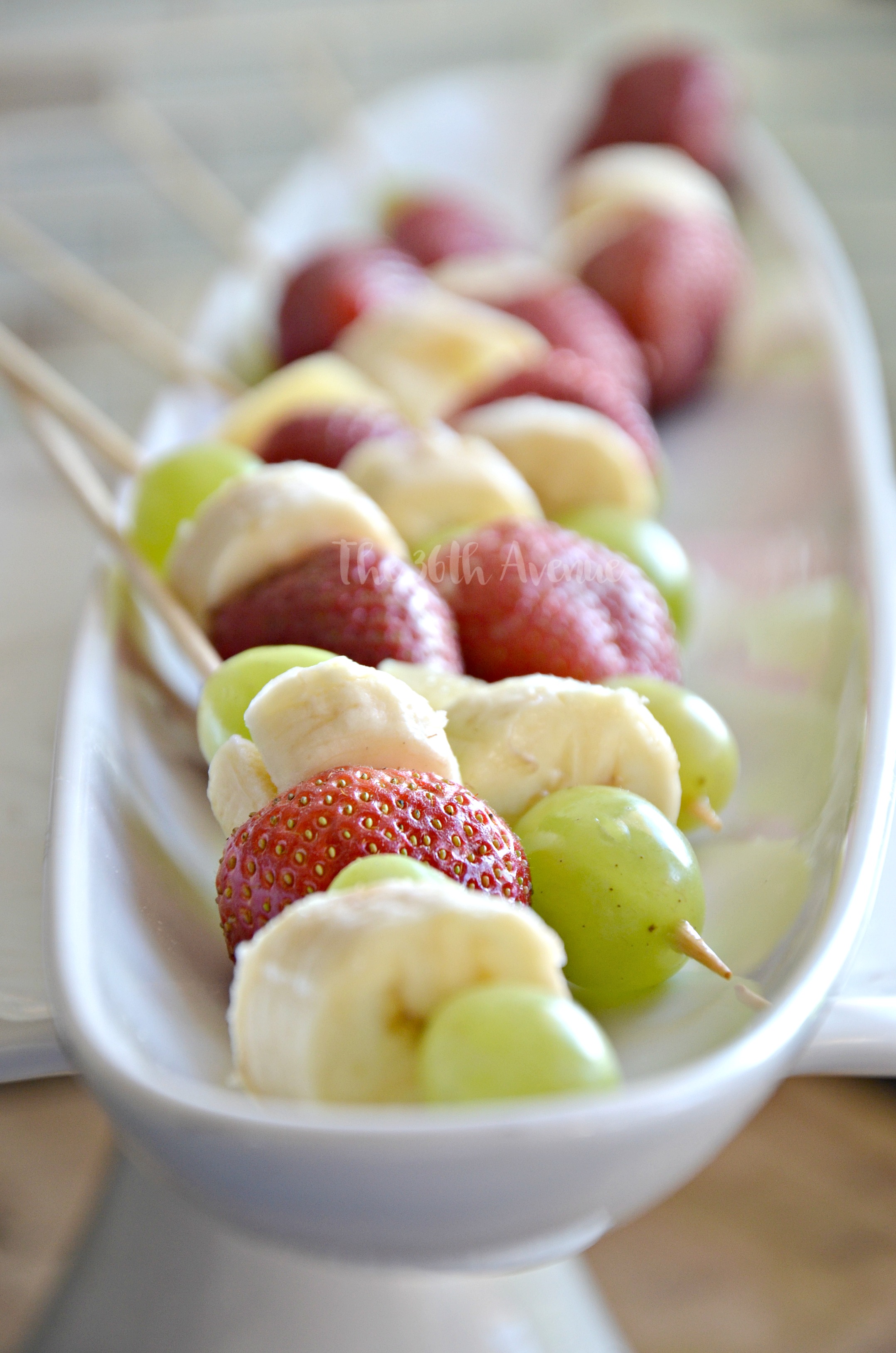 Fruit Shish Kabobs and Skinny Strawberry Dip Recipe. Pin it now and make it later. 