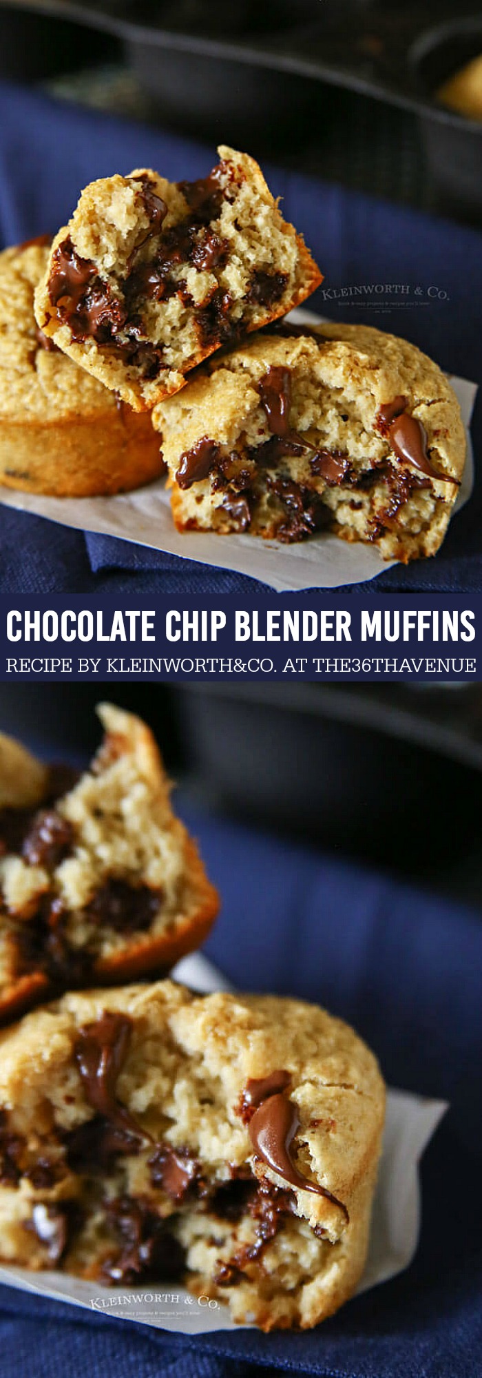 Chocolate Chip Blender Muffins at the36thavenue.com