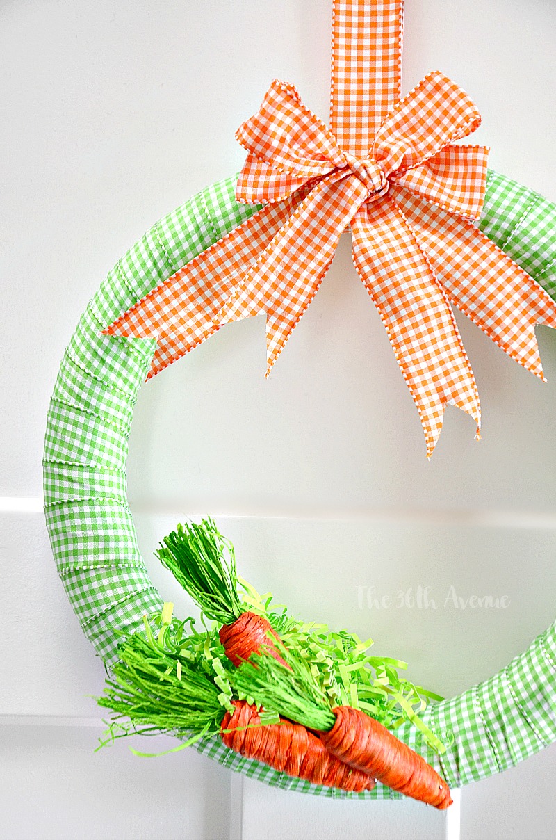 This adorable DIY Spring Wreath will make your Easter Decor fun and festive.
