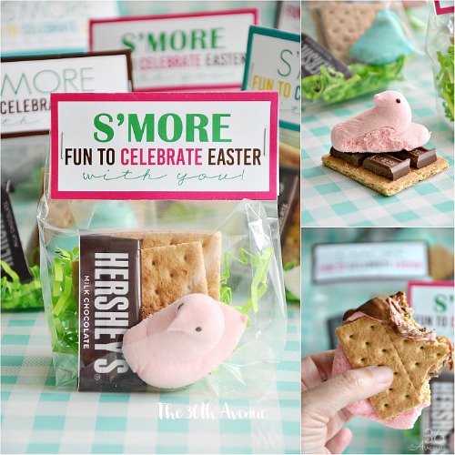 These Easter S'mores are adorable and they make the cutest classroom treat for Easter Week. 