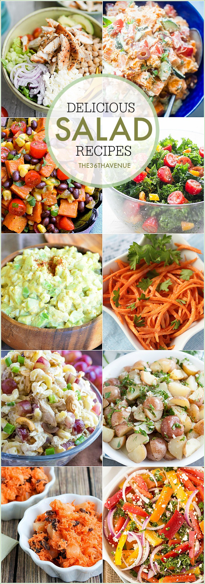 Easy and delicious Salad Recipes that are perfect to serve as side or main dishes. These salad recipes are great  alternatives to other main dishes.